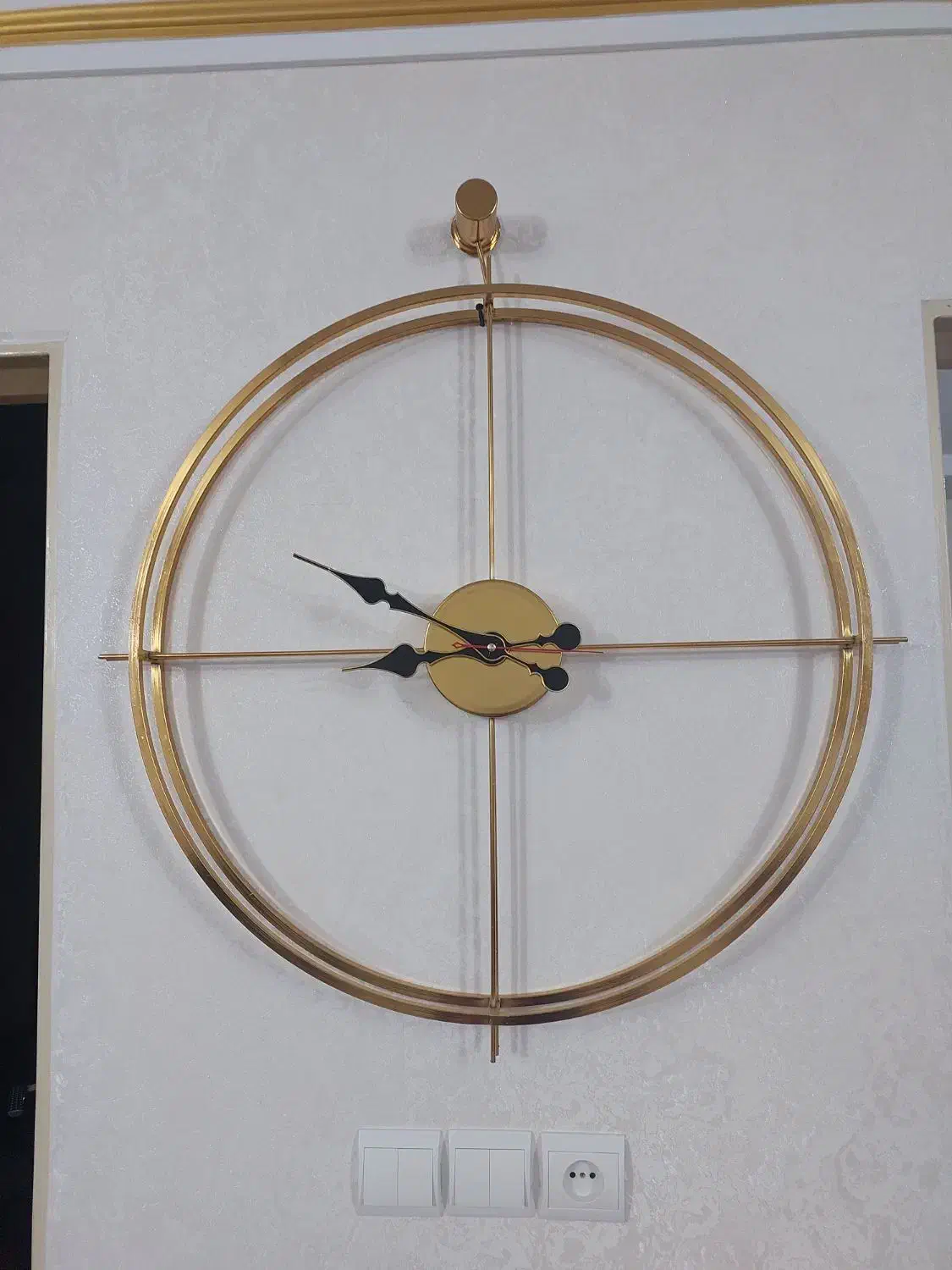ساعت دیواری طلایی|ساعت دیواری و تزئینی|نسیمشهر, |دیوار