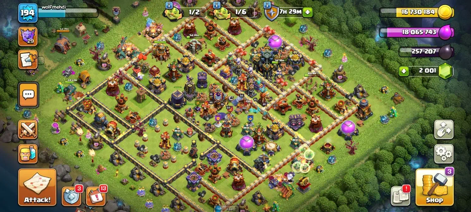 اکانت کلش اف کلنز|کنسول، بازی ویدئویی و آنلاین|شیراز, شاهچراغ|دیوار