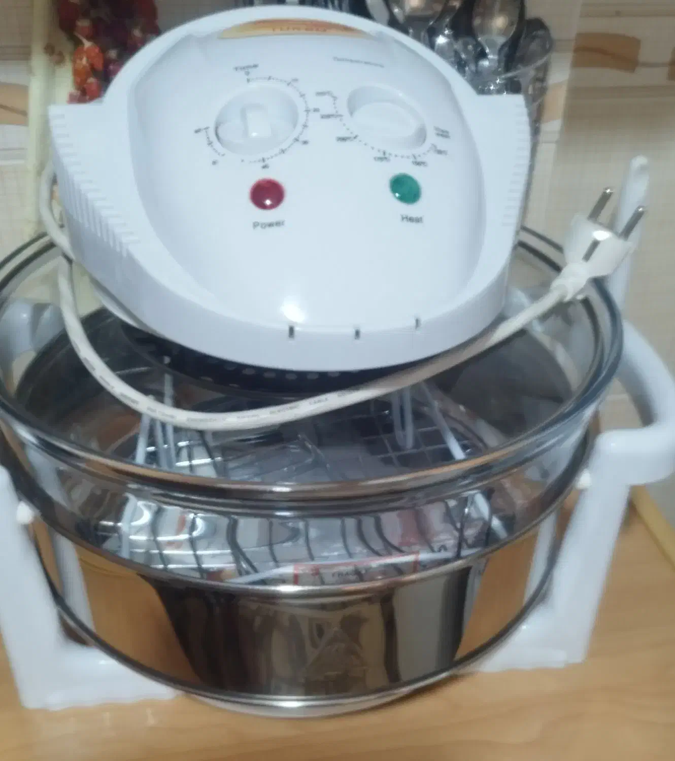 هوا پز فلیوروی توربو درحد نو با وسایل وکارتون|اجاق گاز و لوازم برقی پخت‌وپز|فولادشهر, C3|دیوار