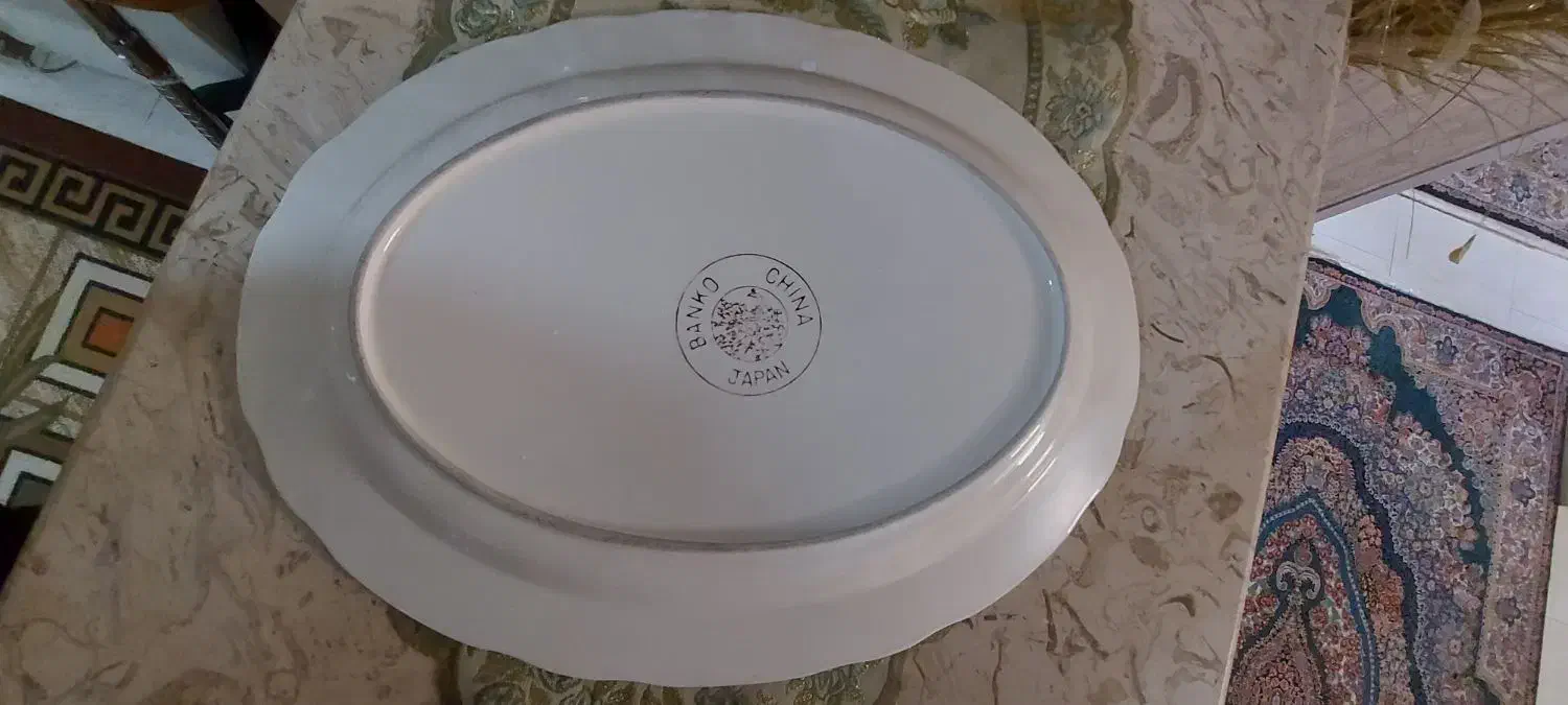 ۲ عدد دیس سینی طرح دار مارک دار خارجی قدیمی (نو)|کلکسیون اشیاء عتیقه|تهران, باغ خزانه|دیوار