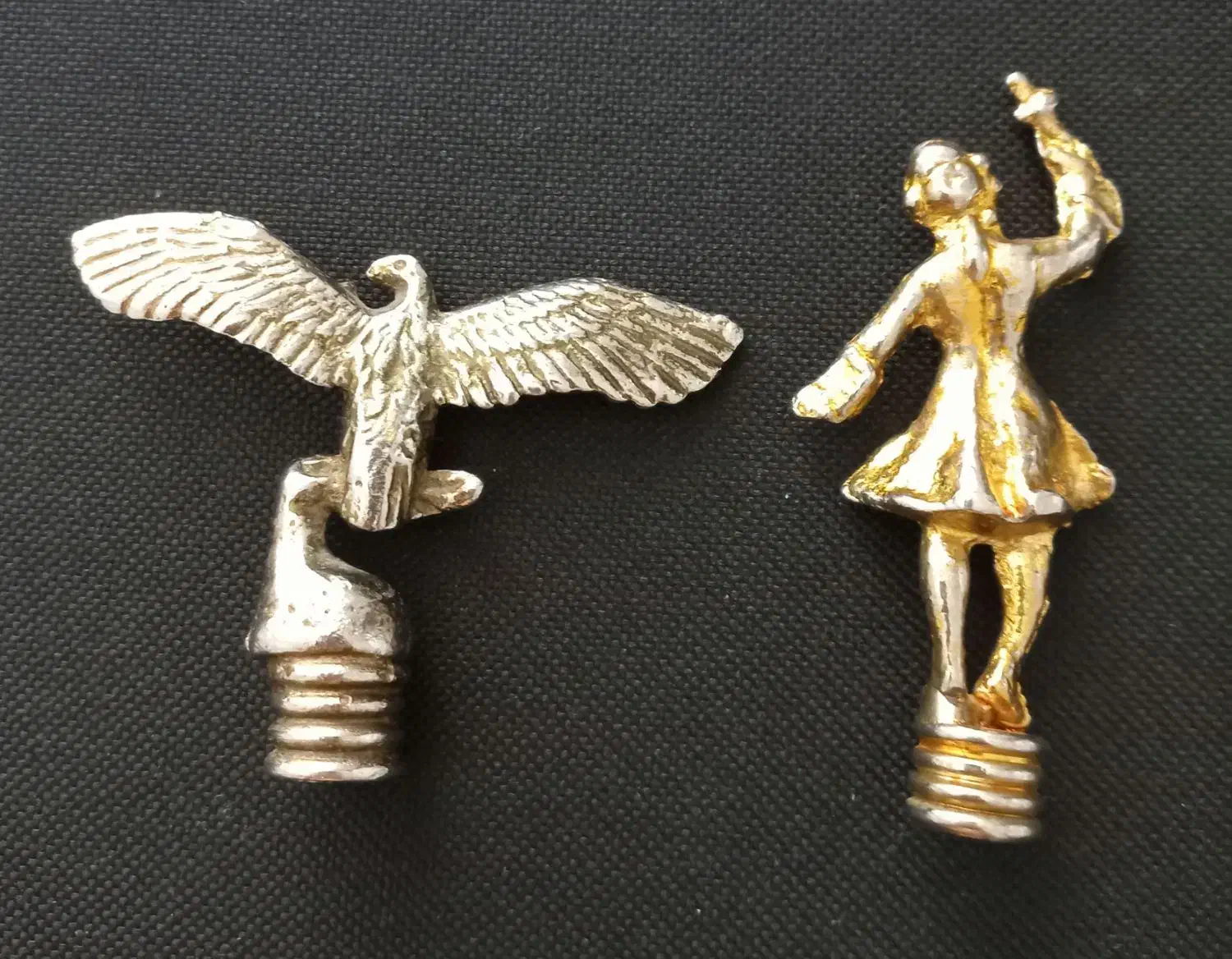 قطعه رزوه دار مرد و عقاب برنجی|کلکسیون اشیاء عتیقه|خرمدره, |دیوار