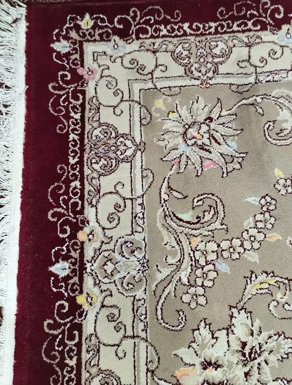 فرش گلیم پشتی شاه نشین میز تلویزیون|فرش|قم, انصارالحسین|دیوار