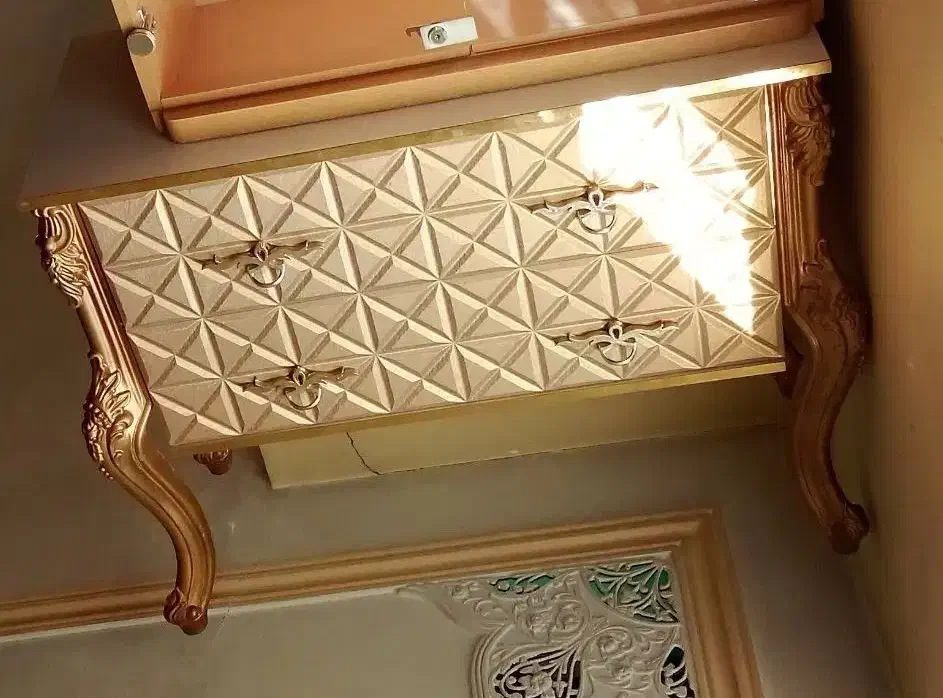 کتابخانه.کنسول .اینه.میز.صندلی|کتابخانه، شلف، قفسه‌های دیواری|قم, علی آباد|دیوار