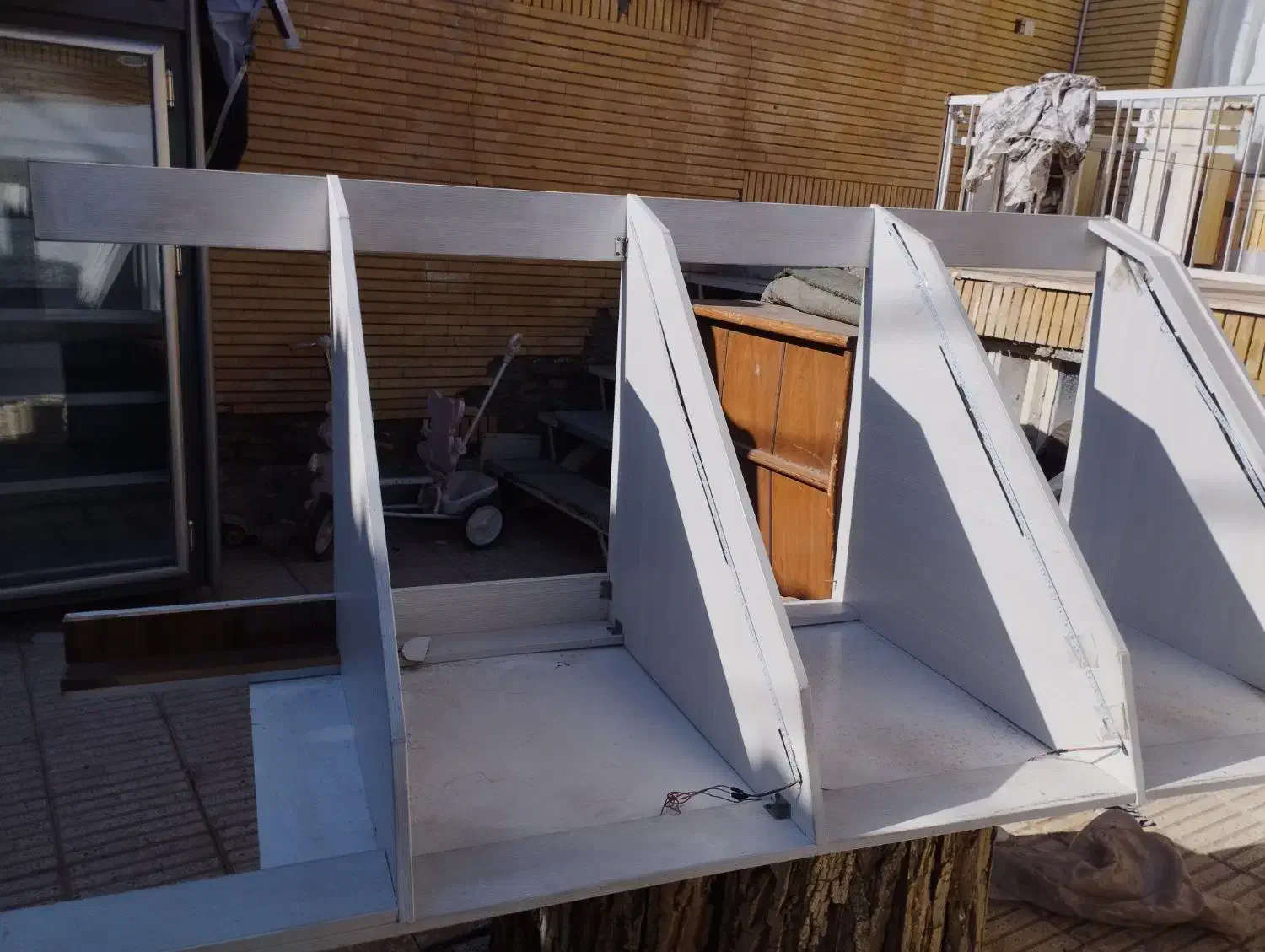 قفسه چوبی|کتابخانه، شلف، قفسههای دیواری|سبزوار, باهنر|دیوار