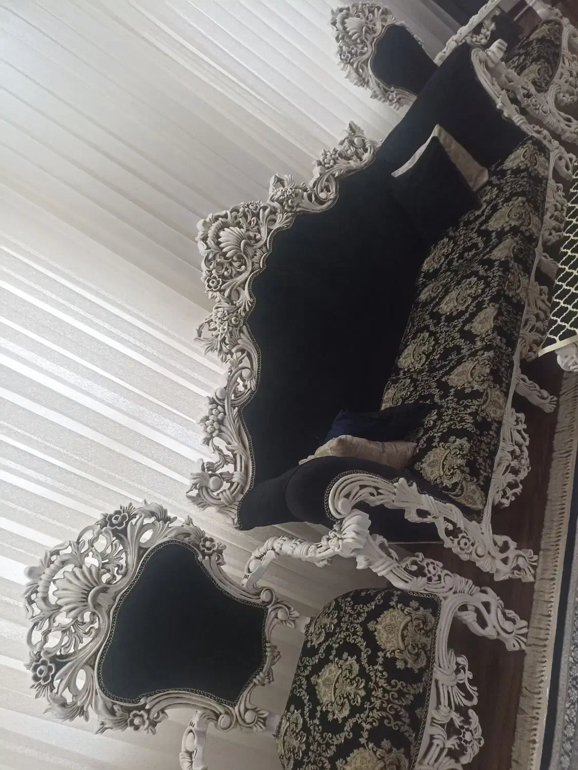 مبل سلطنتی 9نفره|مبلمان خانگی و میز عسلی|ایلام, |دیوار