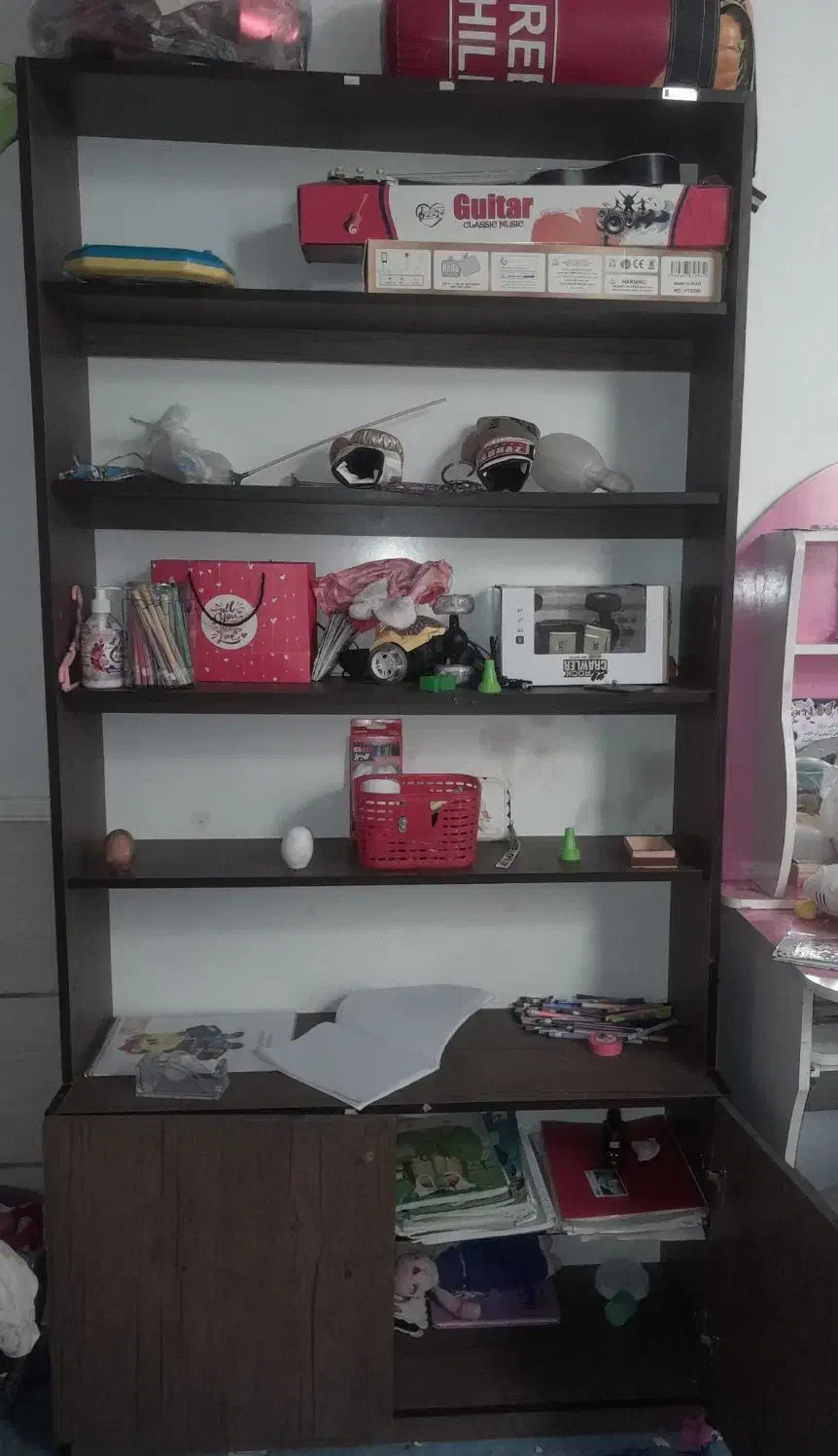 کمد کتابخانه|کتابخانه، شلف، قفسههای دیواری|شیراز, شهرک گلها|دیوار