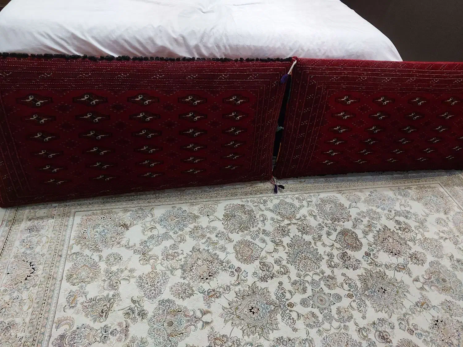 دو عدد پشتی دستباف کرک  اعلاء طرح ترکمن|پشتی|تهران, صادقیه|دیوار