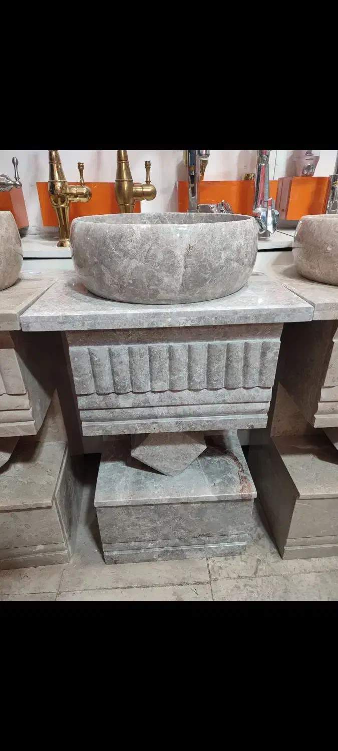 روشویی سنگی با آینه|لوازم سرویس بهداشتی|خرمآباد, |دیوار