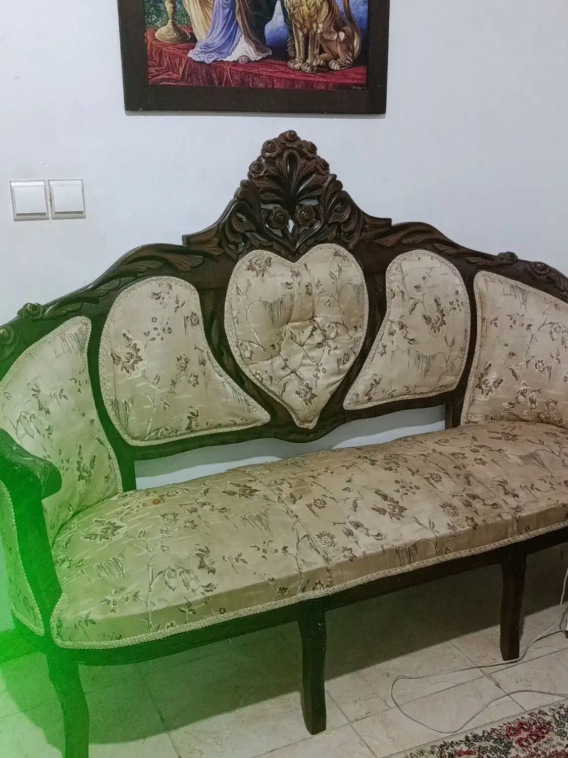 باسلام مبل سلطنتی ۸نفره سالم و تمیز|مبلمان خانگی و میز عسلی|رفسنجان, |دیوار