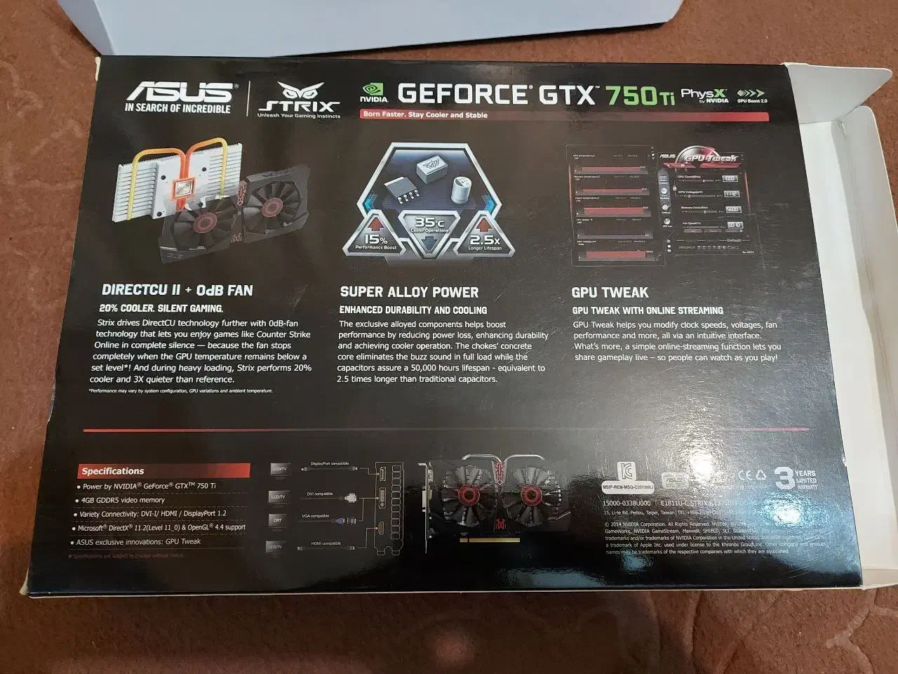 کارت گرافیک ایسوس STRIX-GTX750TI-4G|قطعات و لوازم جانبی رایانه|اصفهان, کارلادان|دیوار