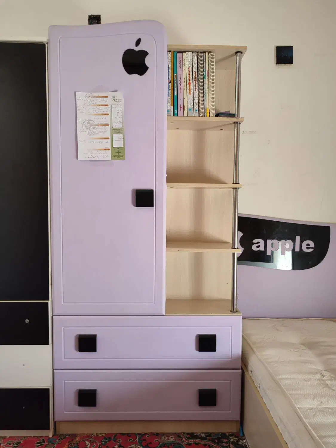 سرویس خواب تک نفره|تخت و سرویس خواب|جم, |دیوار