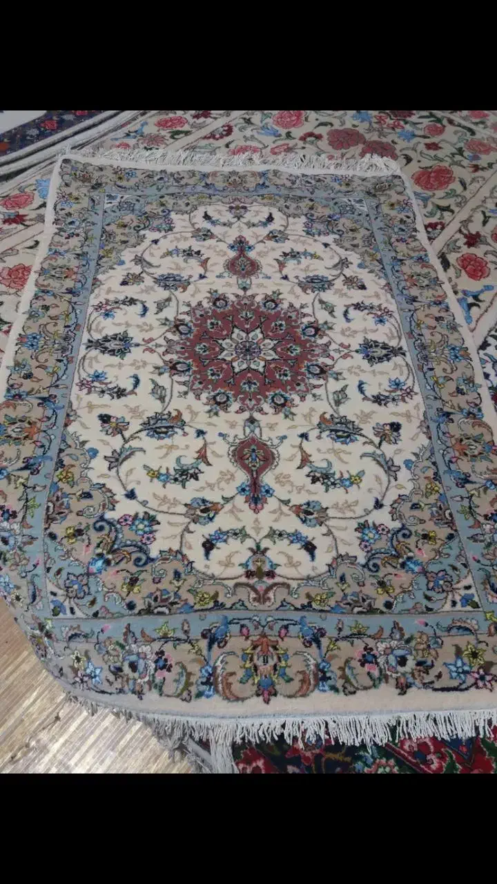 فرش نو کرک گُل ابریشم کاشان|فرش|کرمانشاه, |دیوار