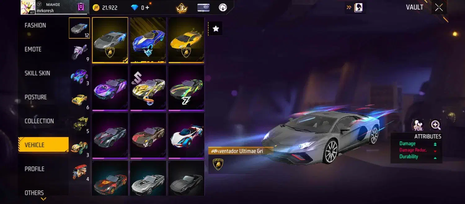 اکانت فری فایر فقط حضوری|کنسول، بازی ویدئویی و آنلاین|اردبیل, |دیوار