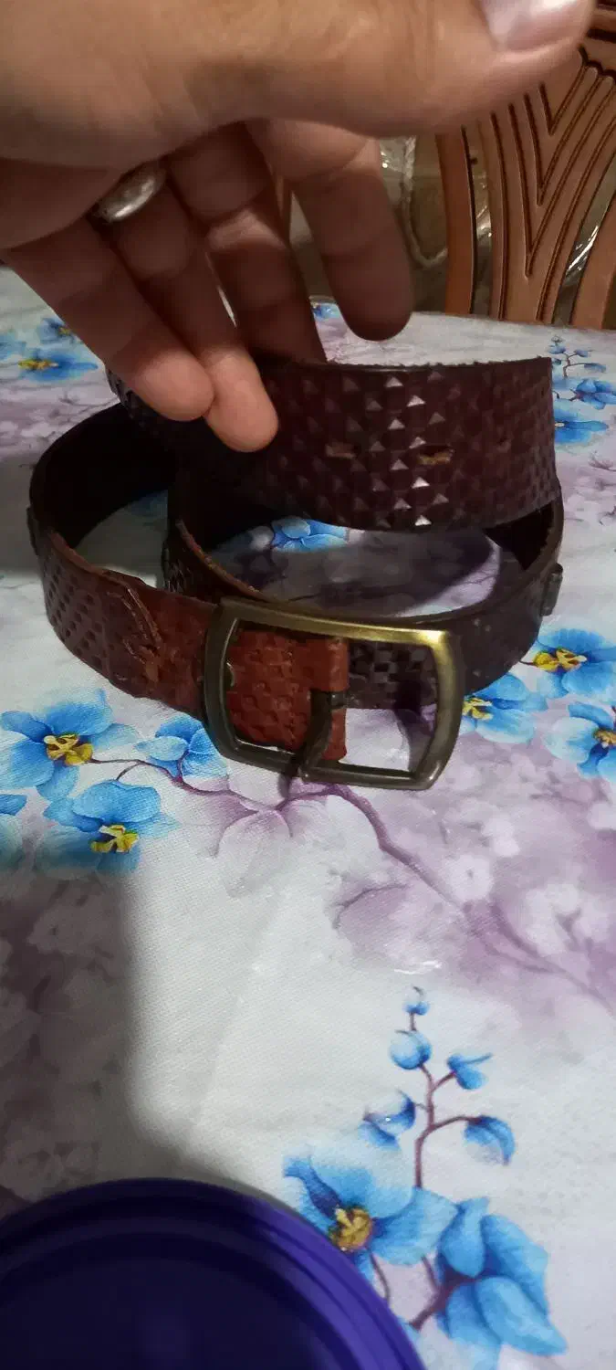 کمربند چرم اصل طبیعی|کیف، کفش، کمربند|قزوین, |دیوار