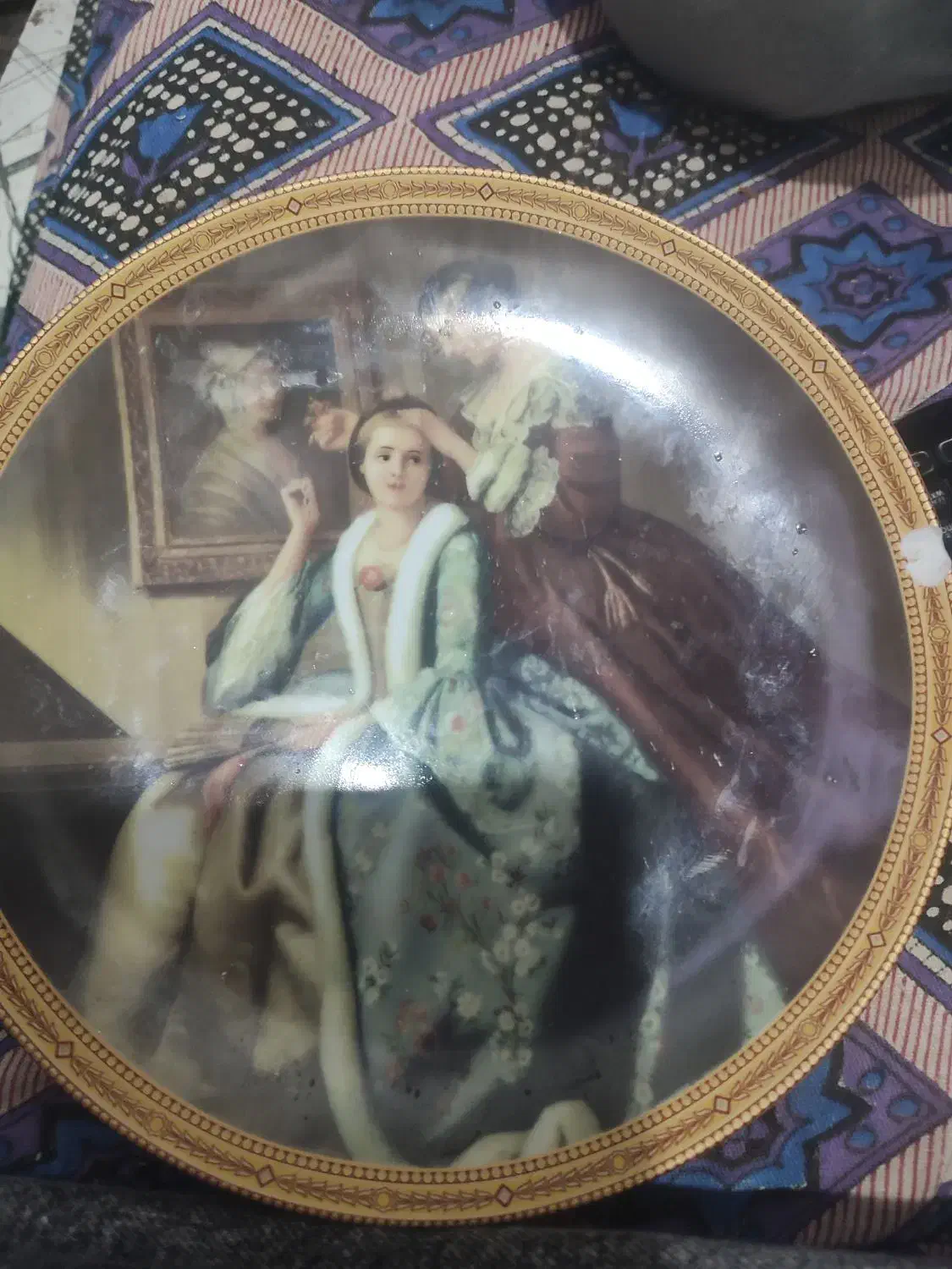 بشقاب آبکاری طلا ...|کلکسیون اشیاء عتیقه|ری, سیزده آبان|دیوار