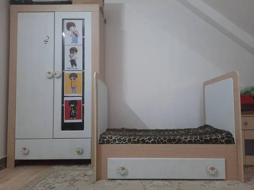 تخت خواب کودک|تخت و سرویس خواب|قرچک, شهرک گلها|دیوار