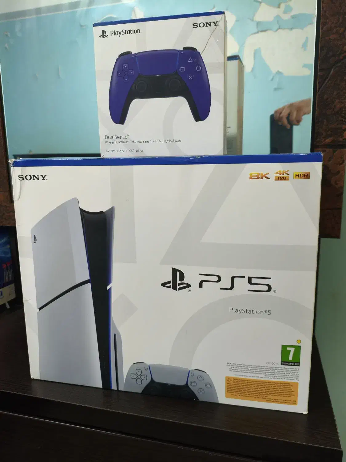 ps5 slim دیسک خور فول بازی سری جدید با دسته اضافه|کنسول، بازی ویدئویی و آنلاین|جم, |دیوار