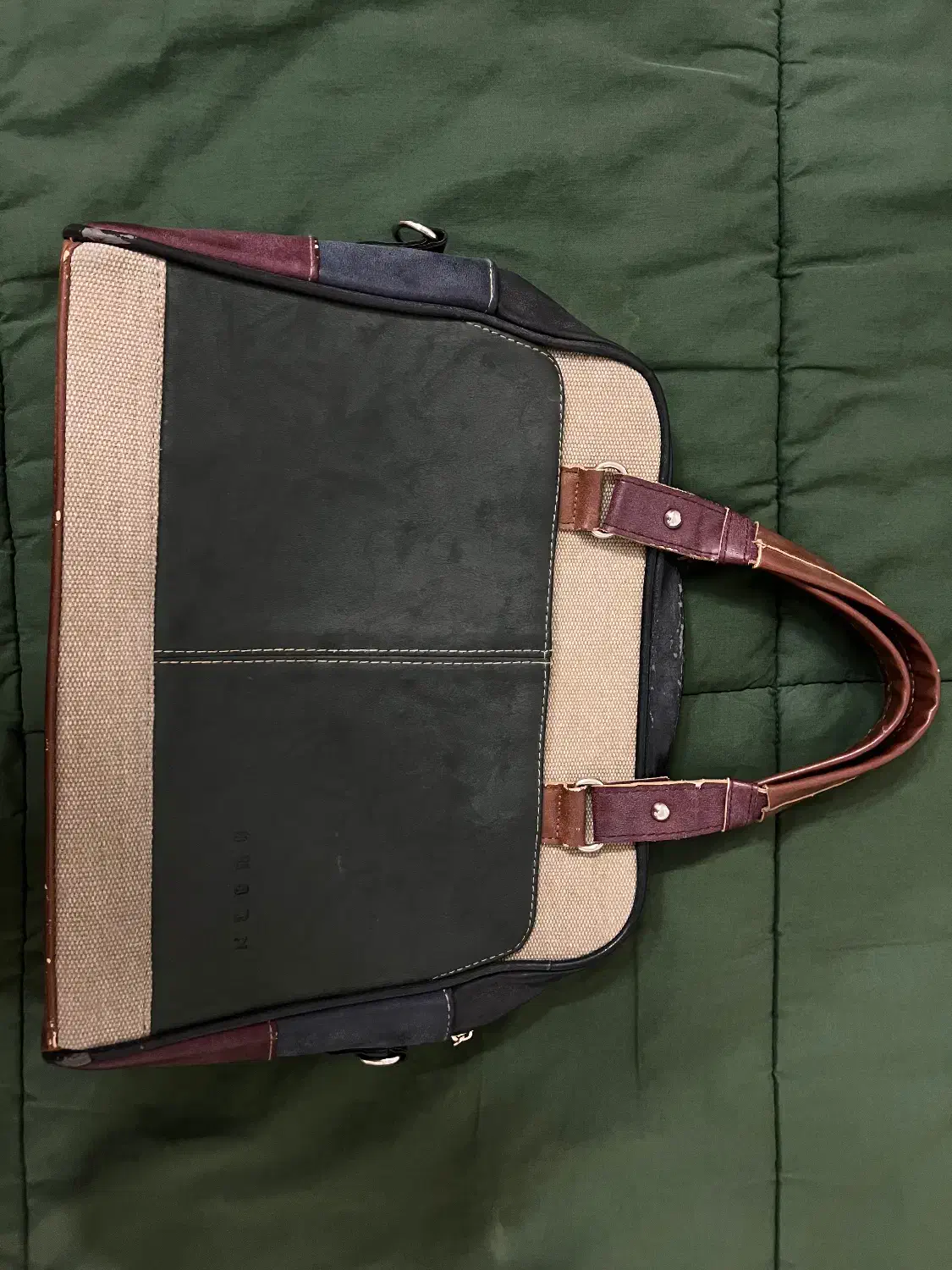 کیف حصیری جادار با ترکیب چرم|کیف، کفش، کمربند|شاهرود, |دیوار