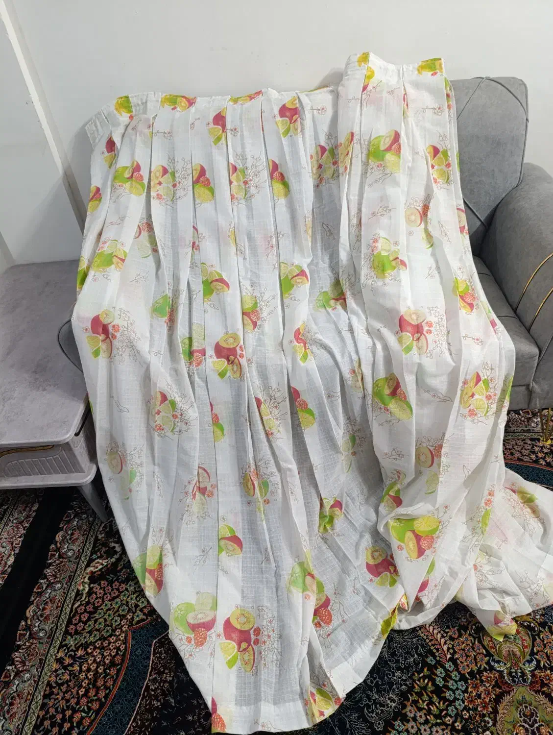 پرده آشپز خانه میوه ای|پرده، رانر، رومیزی|قم, باسکول|دیوار