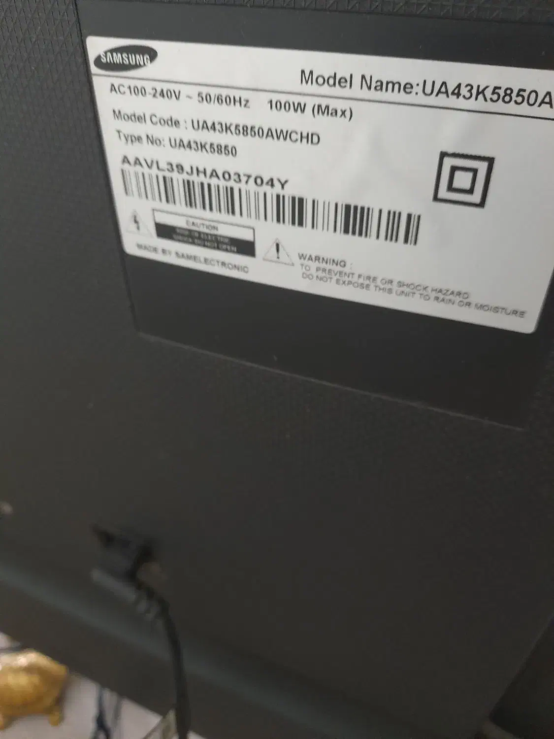 تلویزیون 43 اینچ سامسونگ|تلویزیون و پروژکتور|صفادشت, |دیوار