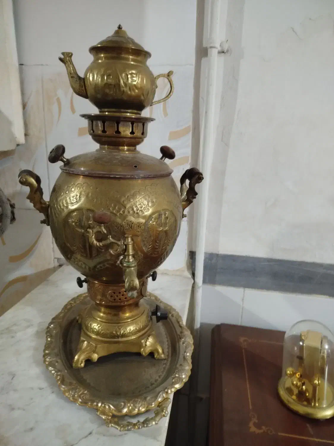 سماور برنجی قدیمی|سماور، چایساز، قهوهساز|فردیس, شهرک ناز|دیوار