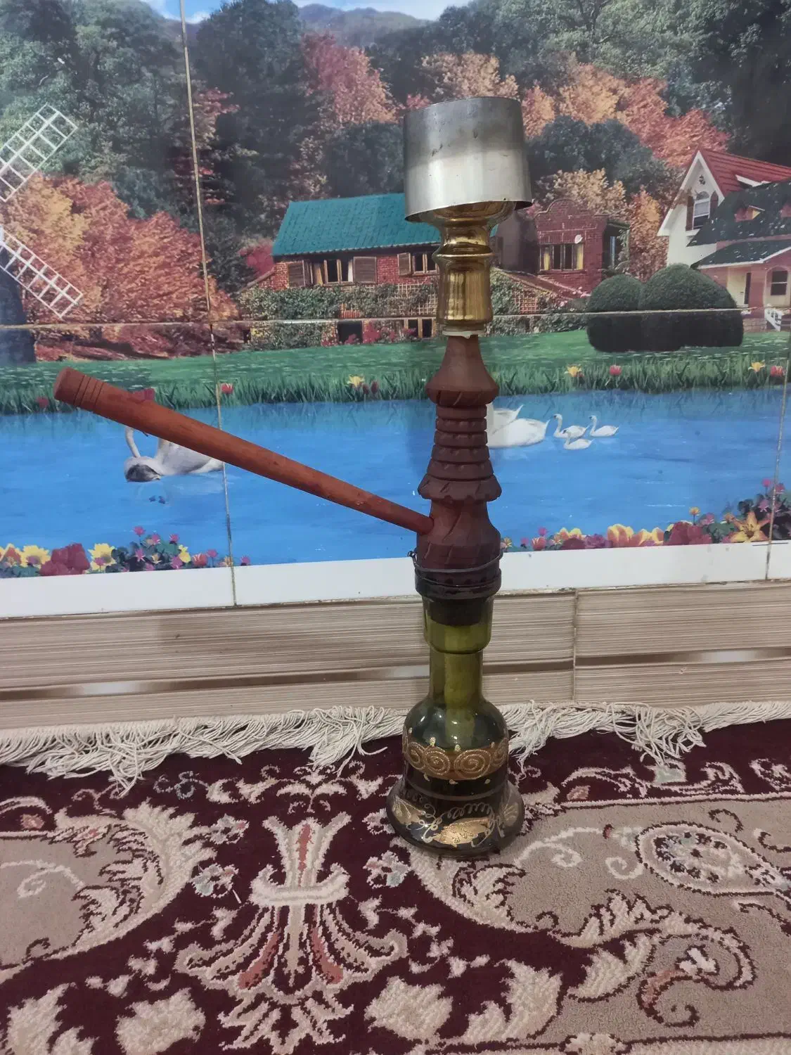 قلیون دوسیب|صنایع دستی و سایر لوازم تزئینی|زهک, |دیوار