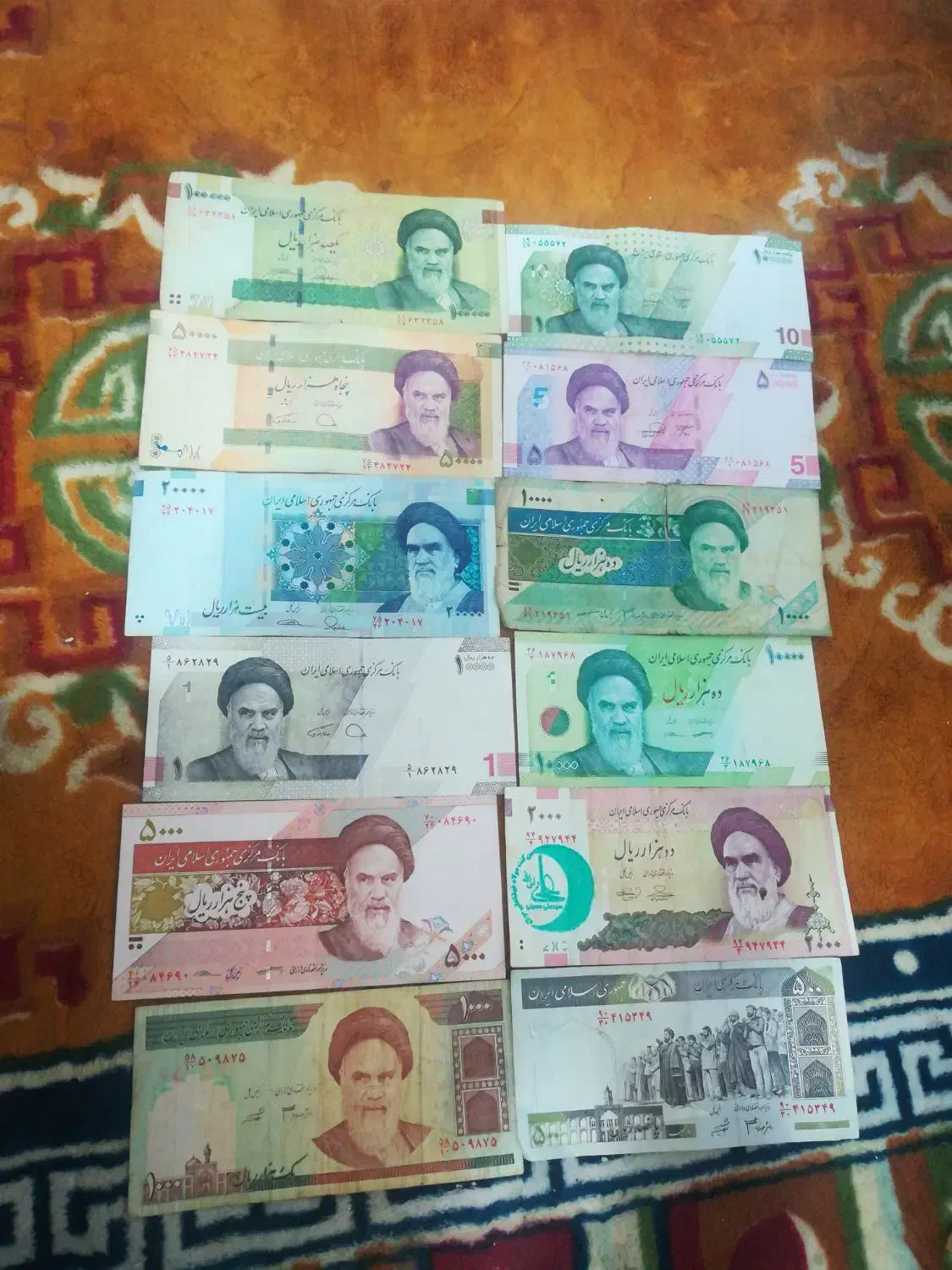 اسکناس جمهوری اسلامی همه مدل|کلکسیون سکه، تمبر، اسکناس|بندرعباس, |دیوار