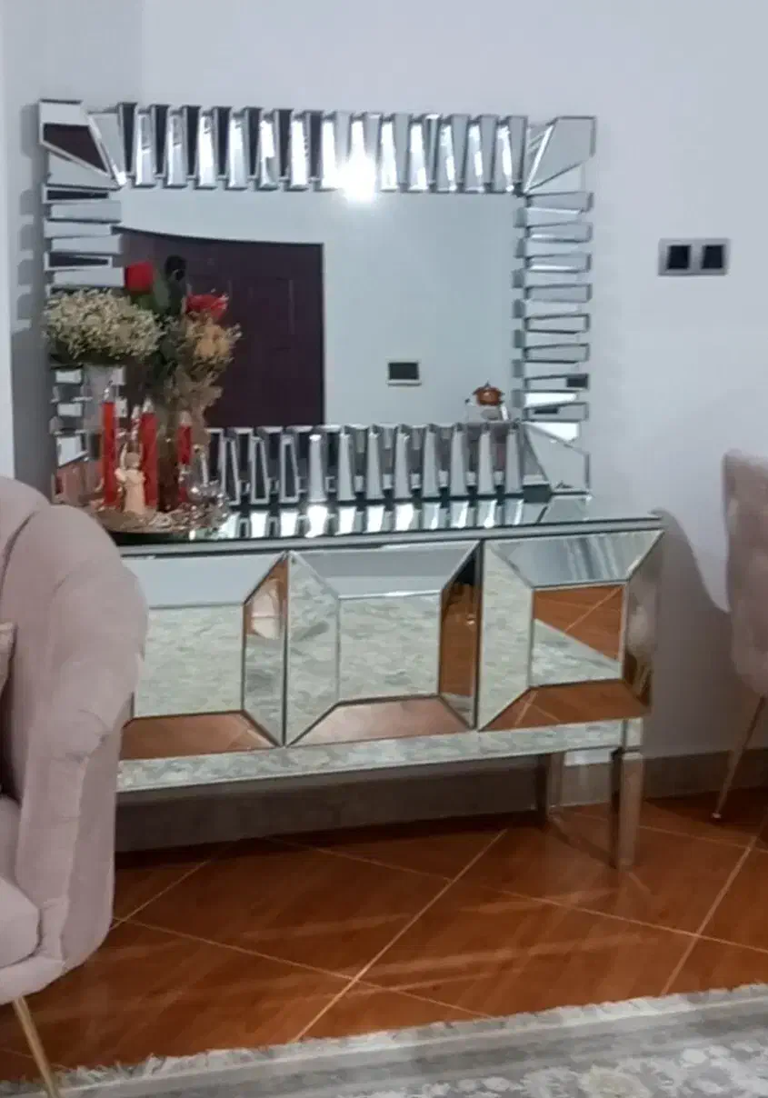 ست آیینه کنسول و میز تی وی|بوفه، ویترین، کنسول|آبیک, |دیوار