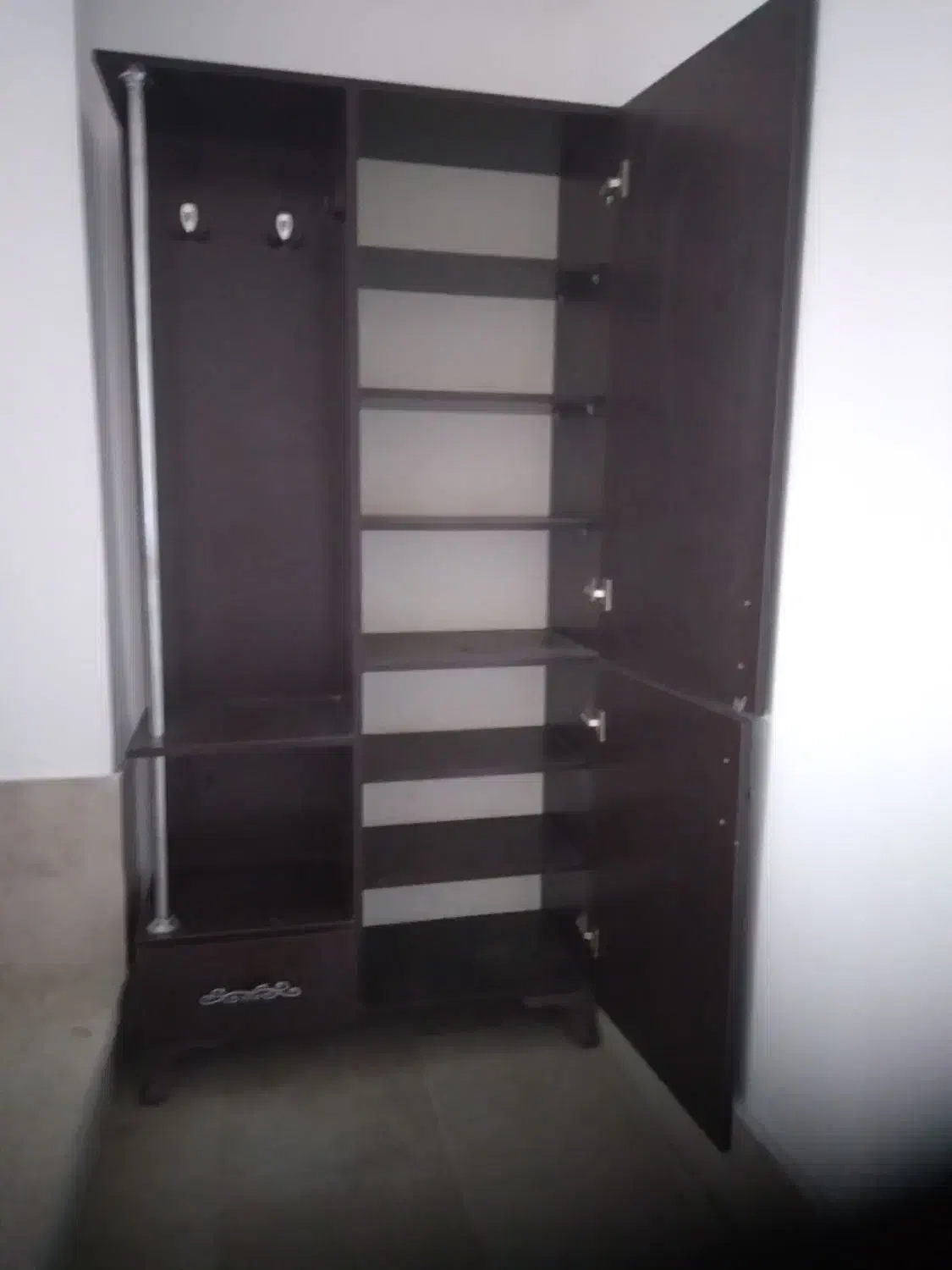 چا کفشی چوبی|جاکفشی، کمد، دراور|کومله, |دیوار