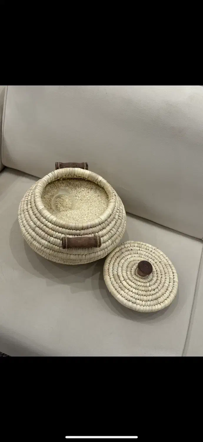 انواع ظروف حصیری|صنایع دستی و سایر لوازم تزئینی|کرمانشاه, |دیوار