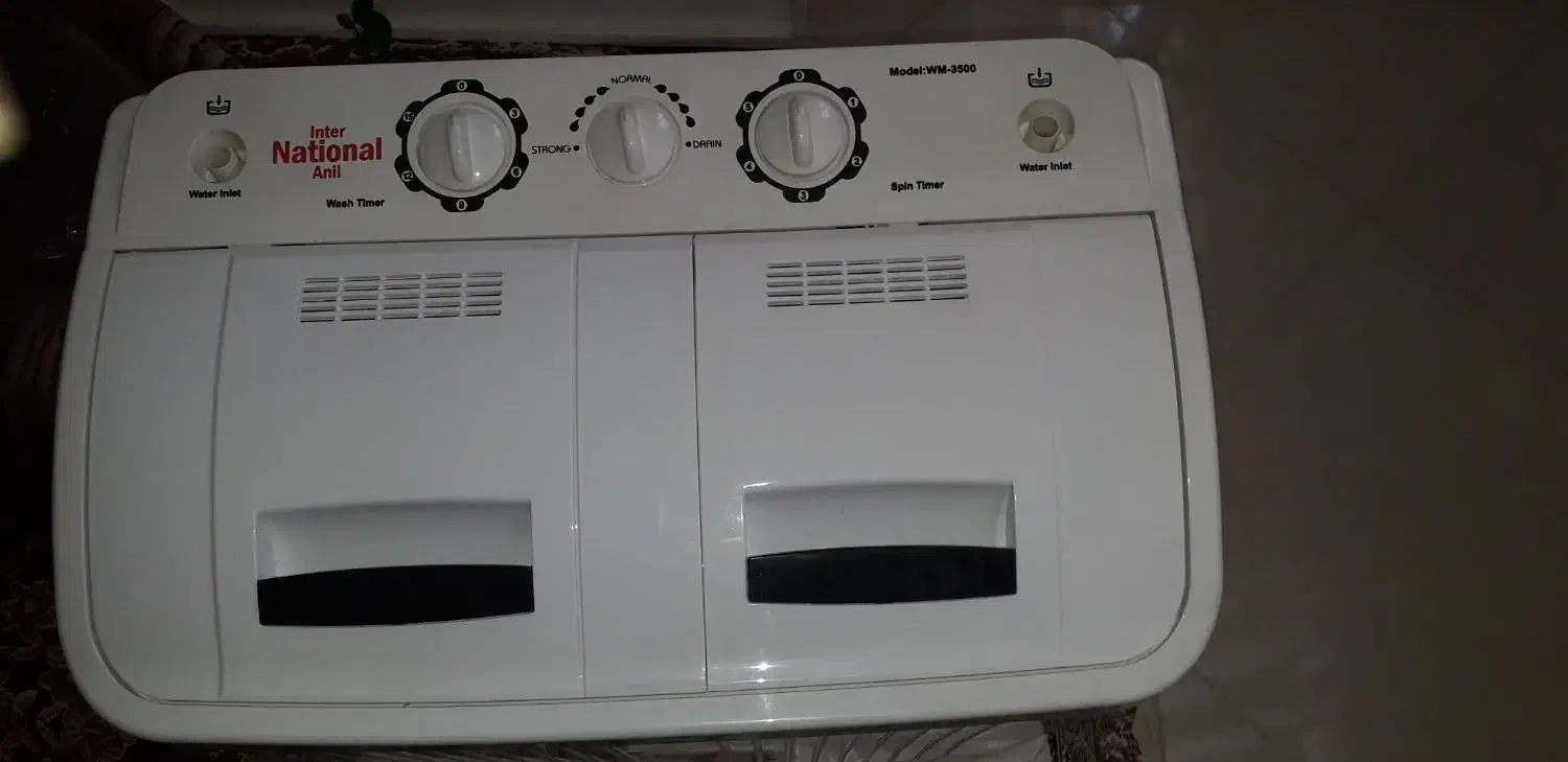 لباسشویی ۳.۵ کیلو دوقلو ناسیونال|ماشین لباسشویی و خشککن لباس|قم, شهرک قدس|دیوار