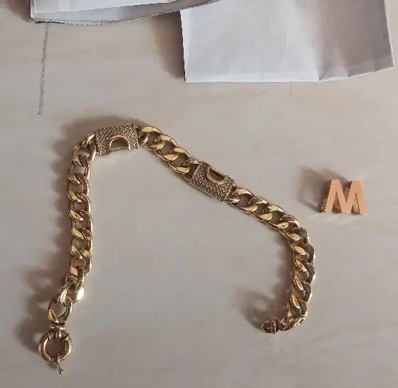 دستبند طلا کارتیه همراه با پلاک|جواهرات|اردبیل, |دیوار