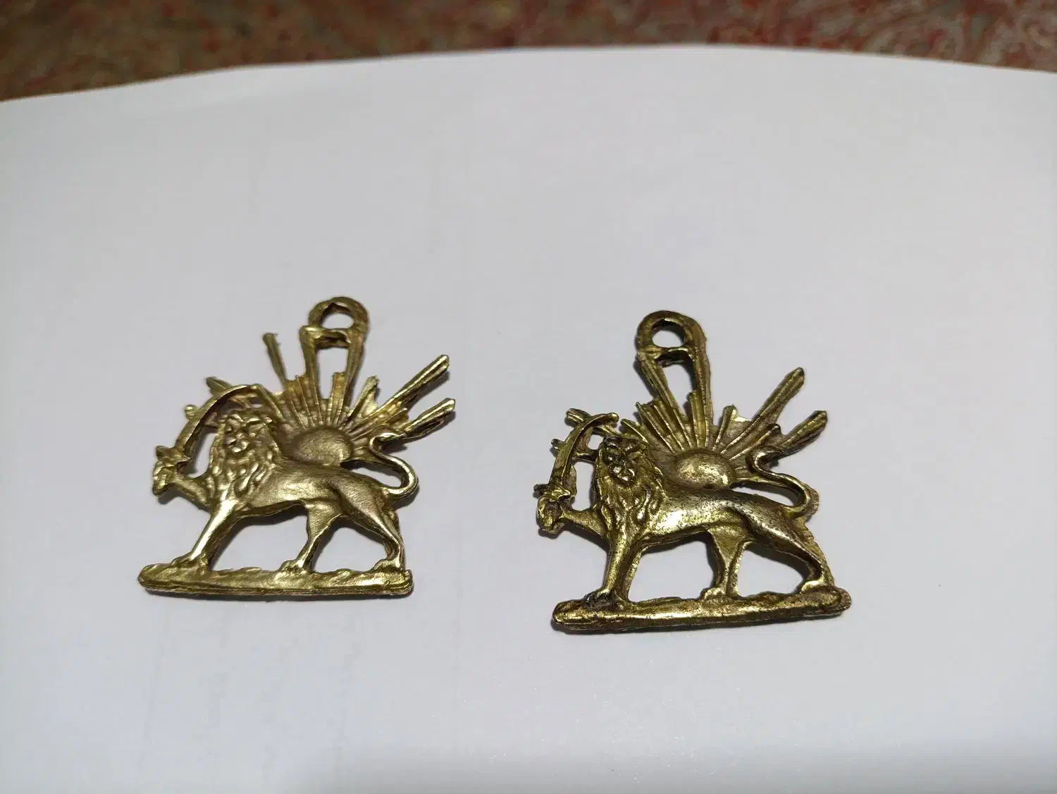 آویز گردنی یا دکوری شیر و خورشید برنزی|جواهرات|فردیس, فرامرزیه|دیوار