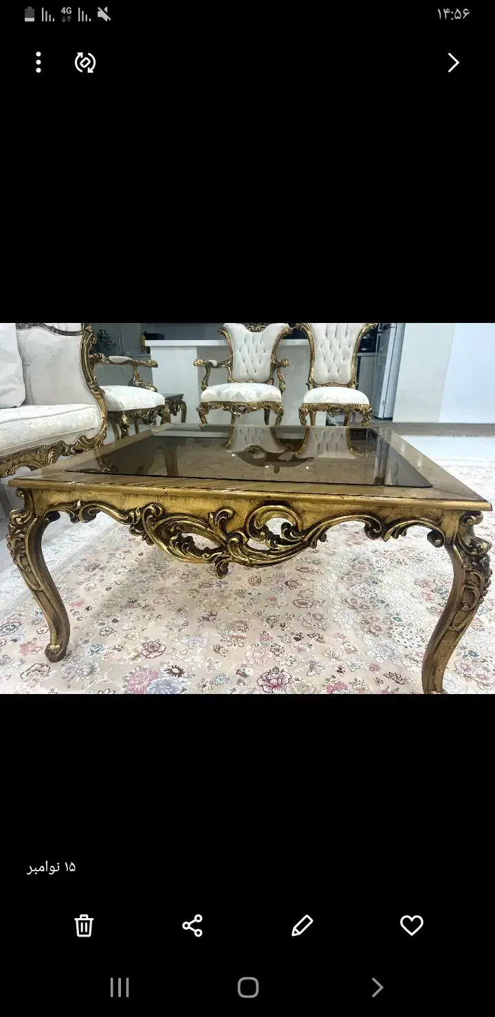 مبل و عسلی کلاسیک|مبلمان خانگی و میز عسلی|مریوان, |دیوار