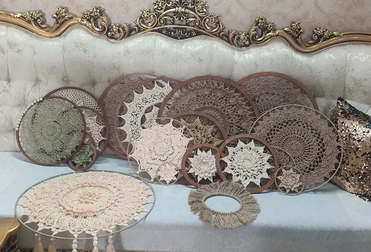 دیوارکوب ورومیزی دستبافت|پرده، رانر، رومیزی|اسلامشهر, مظفریه|دیوار