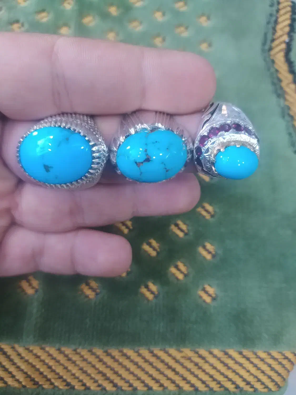 انگشتر فیروزه نیشابوری|جواهرات|قم, ارم|دیوار