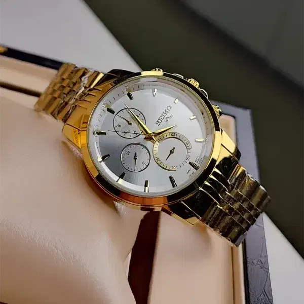 ساعت مچی عقربه ای مردانه سیکوplusسفید طلایی|ساعت|اصفهان, نقش جهان|دیوار