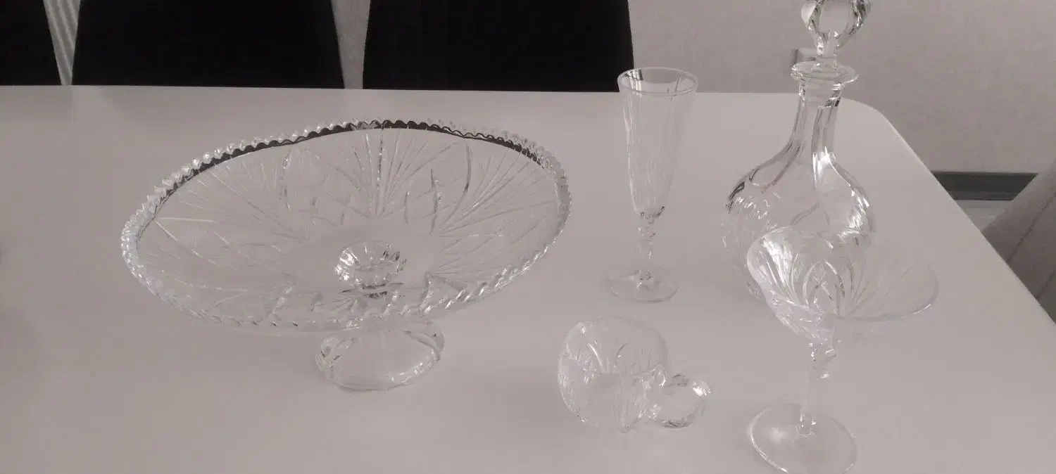 سرویس کریستال ناخمن اصل آلمان|ظروف سرو و پذیرایی|کرج, اتحاد|دیوار