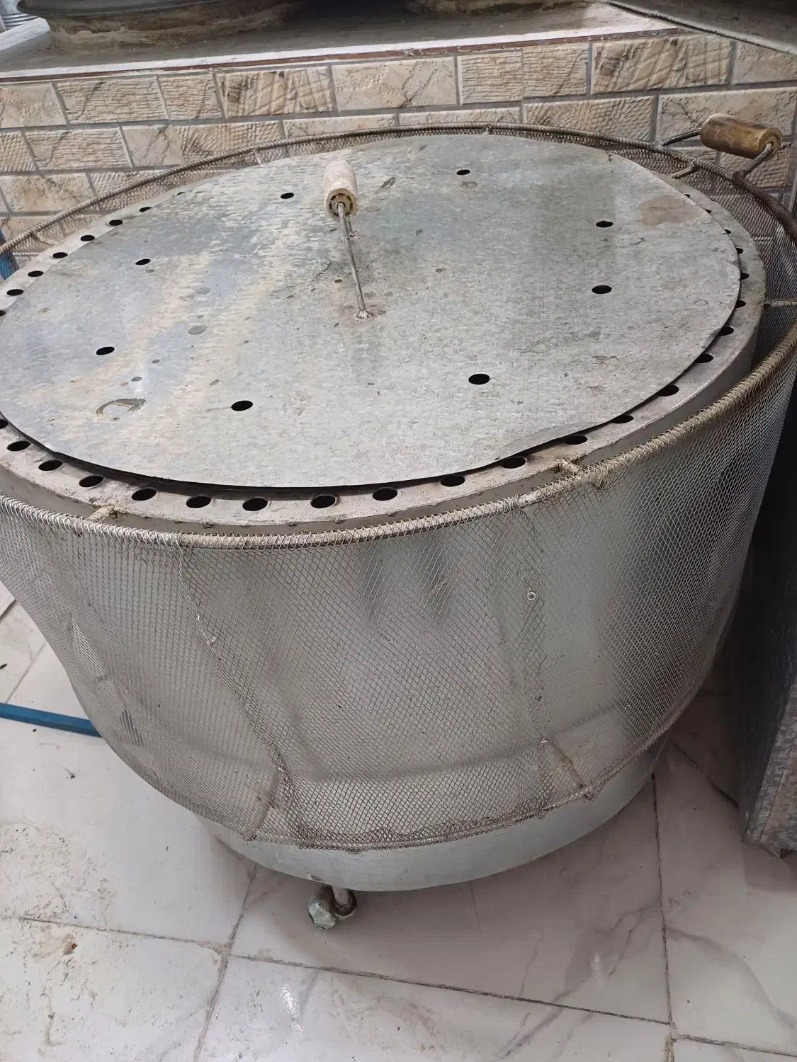 خمیرپهن کن و تنور فلزی ۸نونه|ظروف پخت‌وپز|مسجد سلیمان, |دیوار