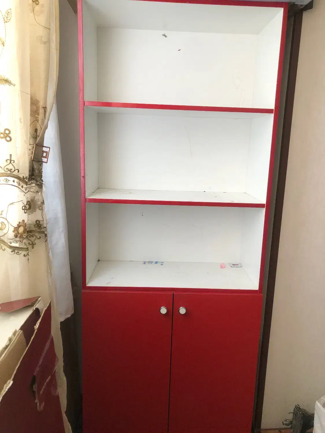 کمدکتابخانه  سه  طبقه ام دی  اف|کتابخانه، شلف، قفسه‌های دیواری|فولادشهر, C1|دیوار
