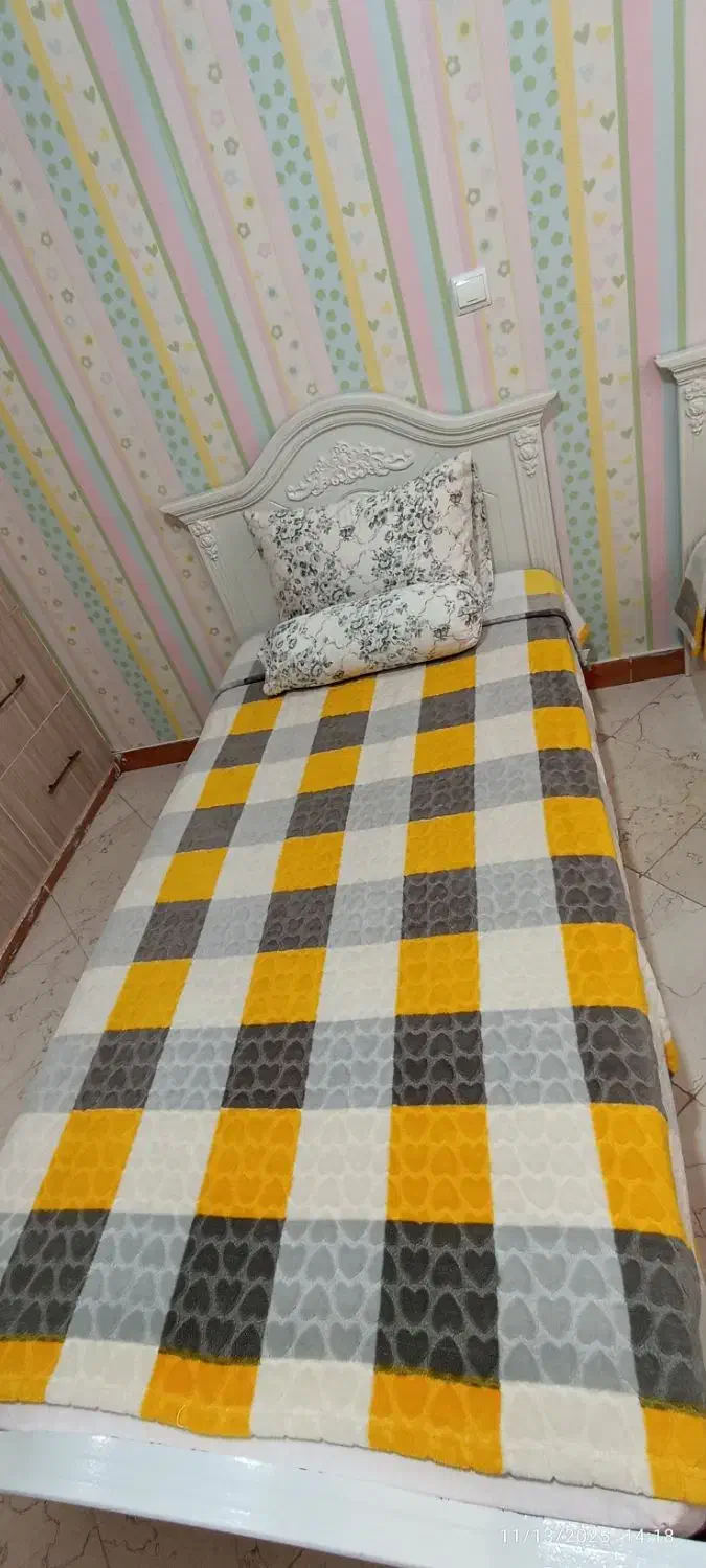 یک جفت تخت یکنفره با تشک|تخت و سرویس خواب|تهران, منیریه|دیوار