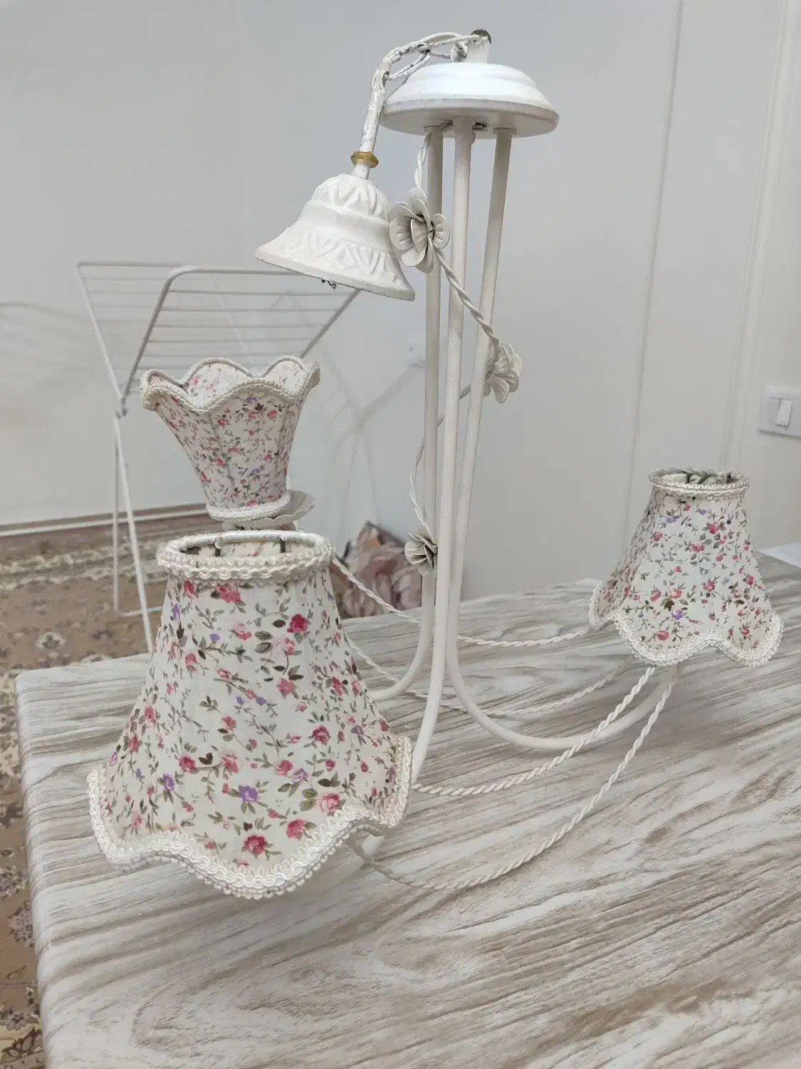 لوستر سه شاخه|لوستر و چراغ آویز|ری, علایین|دیوار