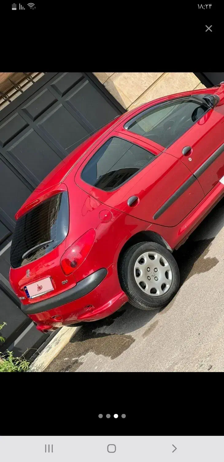 پژو ۲۰۶/تیپ دو/ مدل ۹۰/ رنگ آلبالویی سالم|خودرو سواری و وانت|رشت, نیکمرام|دیوار