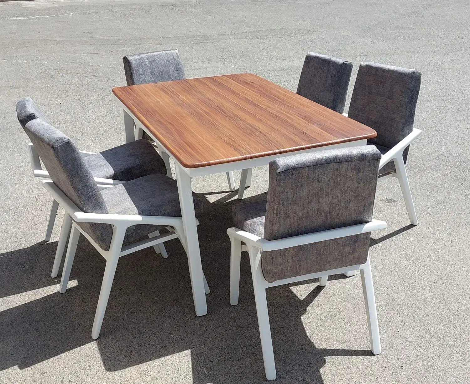 میز غذا خوری شش نفره راش با صفحه ضد خش|میز و صندلی غذاخوری|نجفآباد, ویلاشهر|دیوار