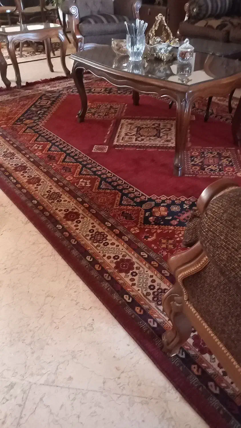 یک جفت فرش ماشین طرح ترکمن|فرش|تهران, نیروی دریایی|دیوار