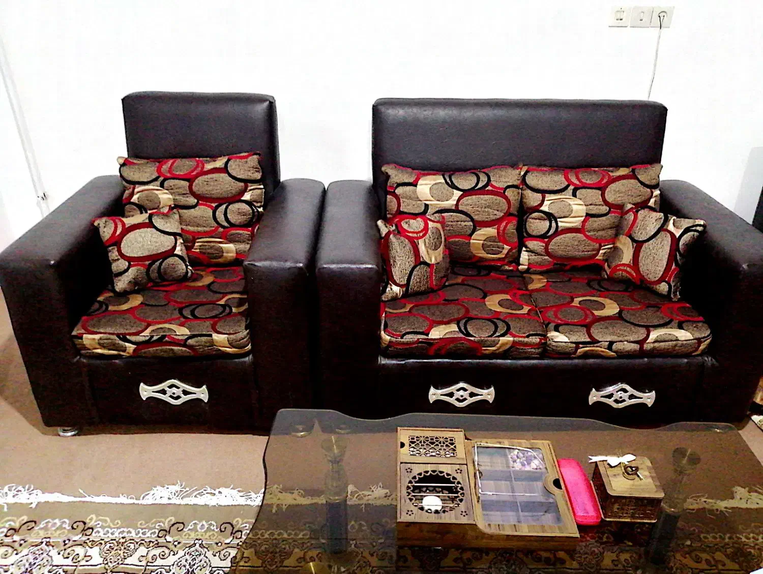 مبل راحتی تمام چرم خارجی|مبلمان خانگی و میز عسلی|کرمانشاه, |دیوار