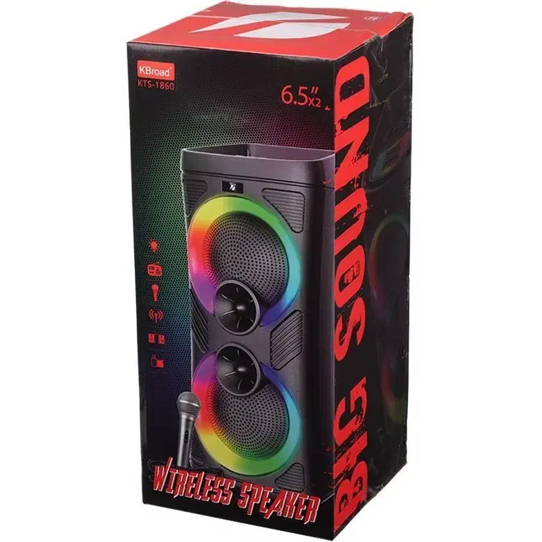 اسپیکر بلوتوثی KTS مدل 1860 با صدای قدرتمند|سیستم صوتی خانگی|اراک, |دیوار