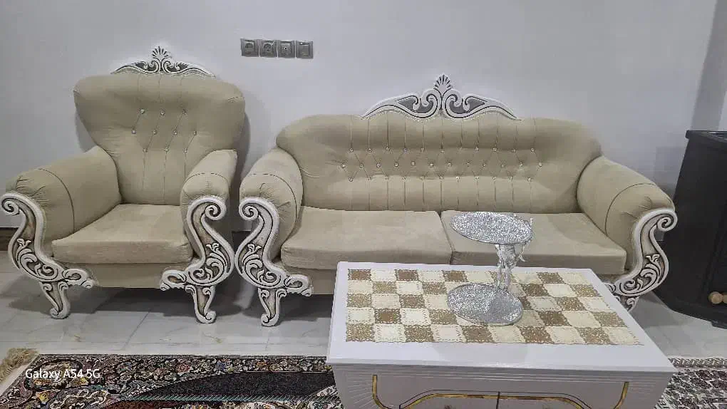 مبل ۸نفره درحدنو|مبلمان خانگی و میز عسلی|سامان, |دیوار