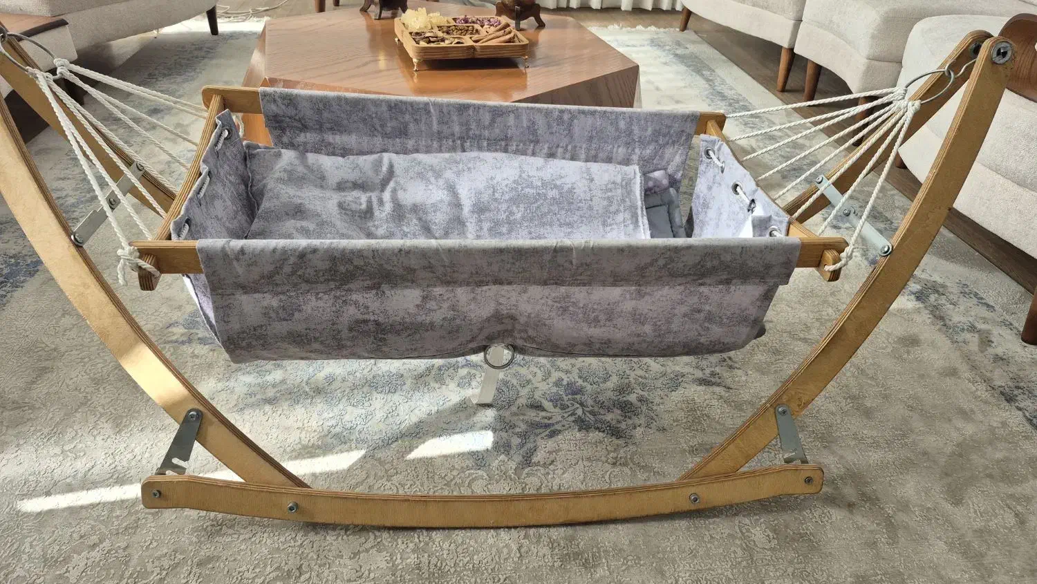 گهواره چوبی تاشو کودک|اسباب و اثاث بچه|ملارد, |دیوار