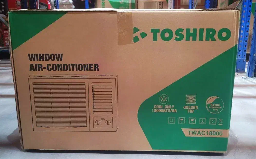 کولرگازی پنجره ای ۱۸ هزار توشیرو مارک ژاپن آکبند|کولر گازی و فن‌کوئل|چابهار, |دیوار